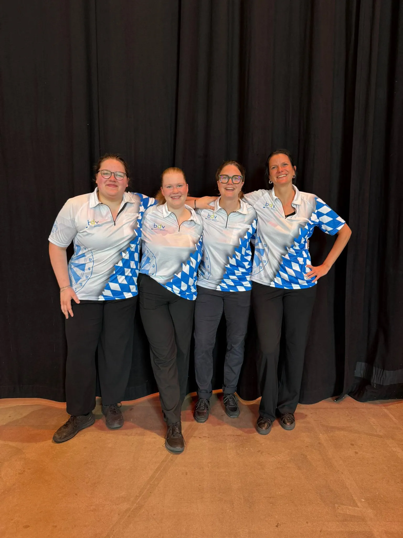 Das BDV-Damenteam in Vereinstrikots bei den German Master 2026 in Mainz
